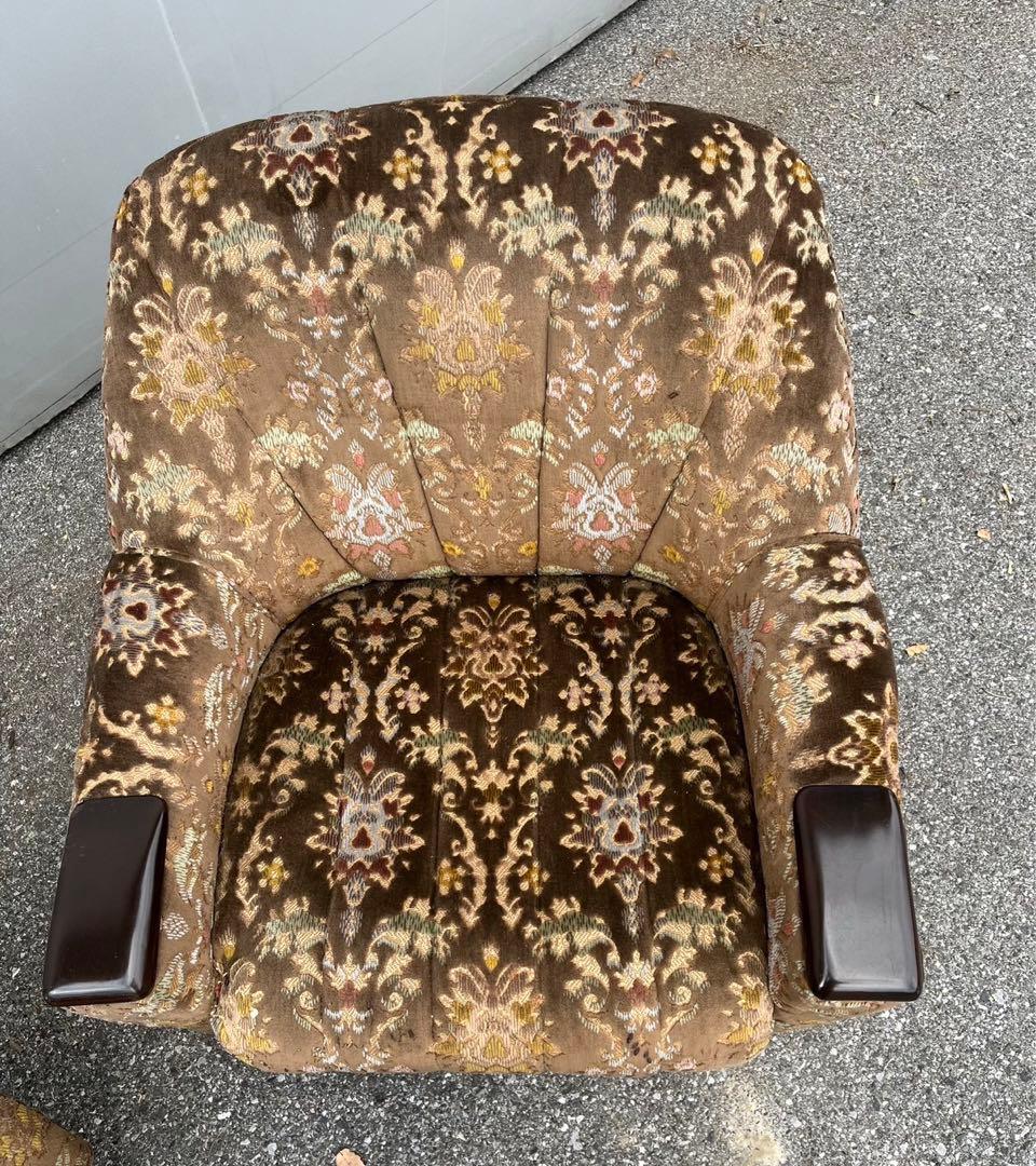 一人用ソファ　二脚　昭和レトロ