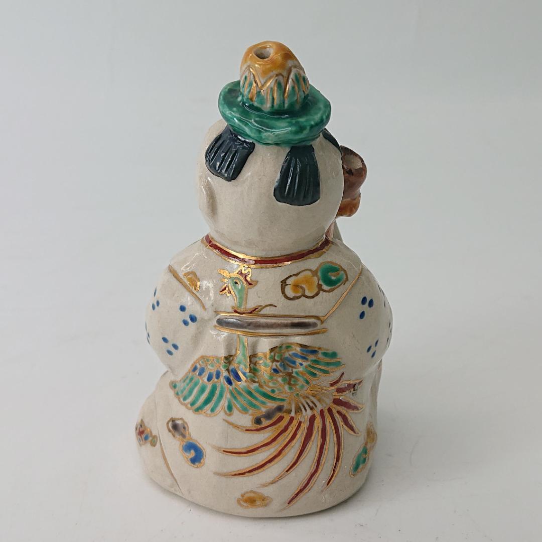 カ*ラ様 【中古品】九谷焼 人形 置物 陶器 オブジェ 焼物 伝統工芸