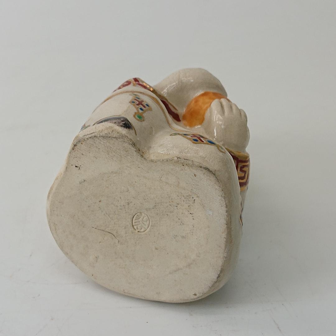 カ*ラ様 【中古品】九谷焼 人形 置物 陶器 オブジェ 焼物 伝統工芸