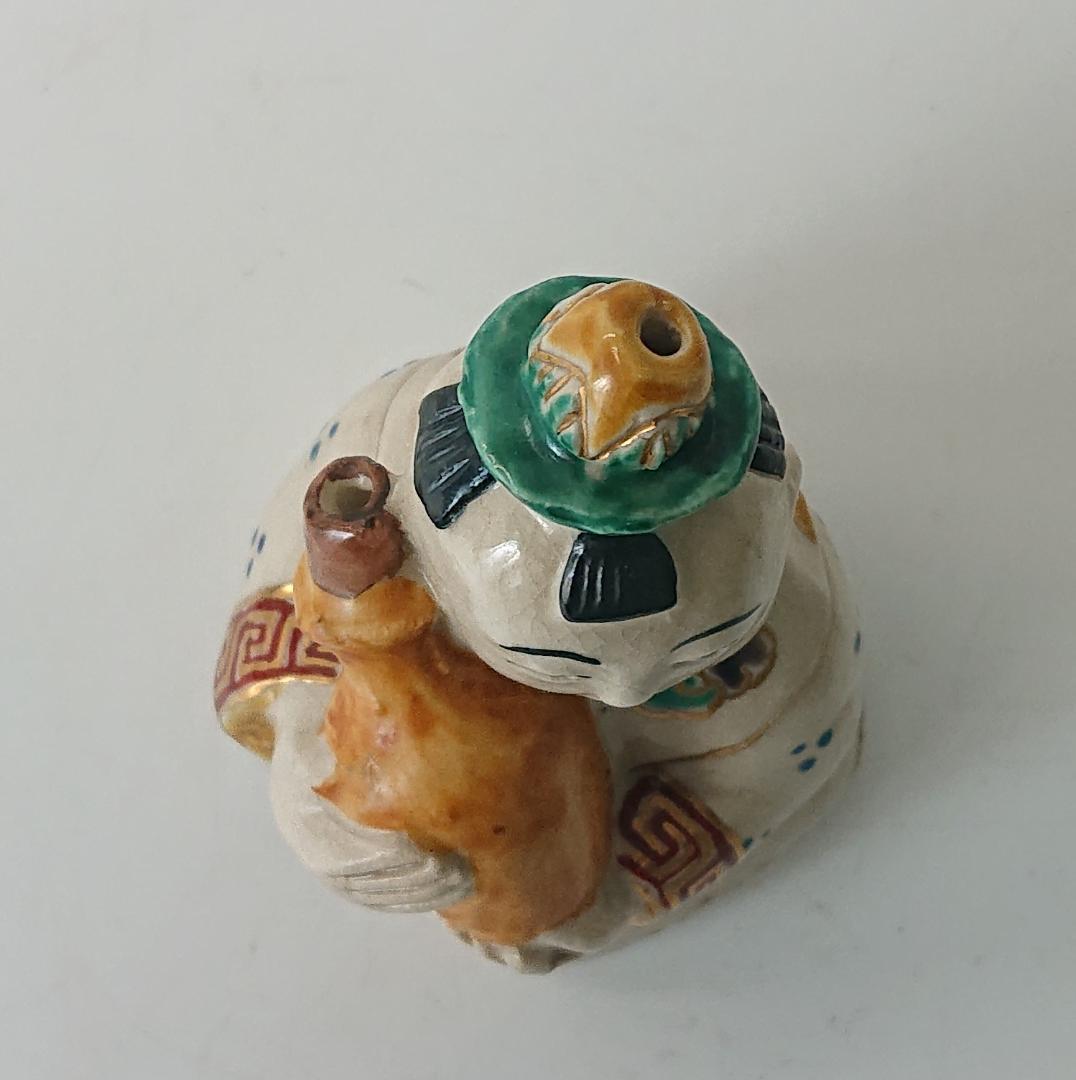 カ*ラ様 【中古品】九谷焼 人形 置物 陶器 オブジェ 焼物 伝統工芸