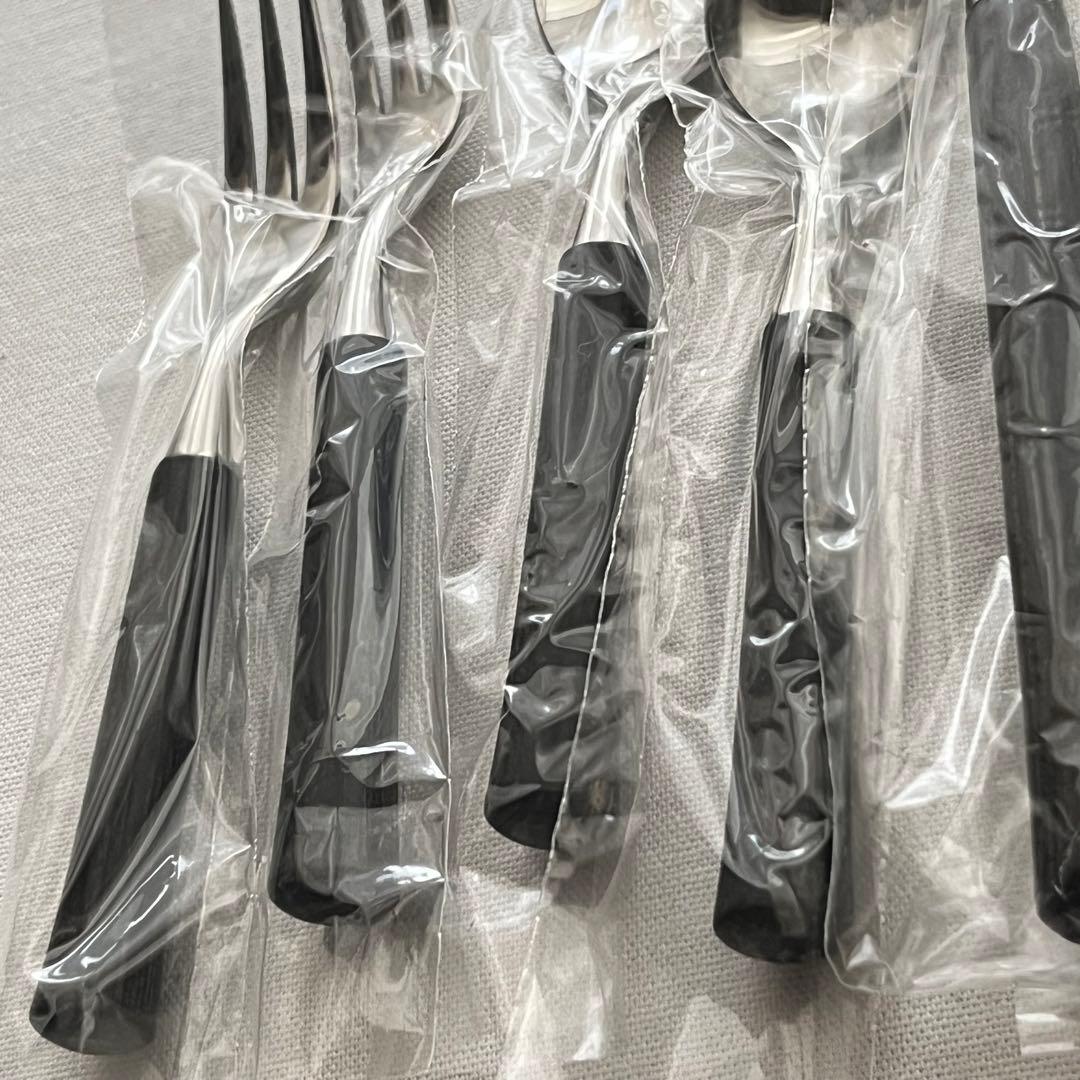 ●未使用品 ジェームズ川田 モールド•パッカーウッド ディナーカトラリー