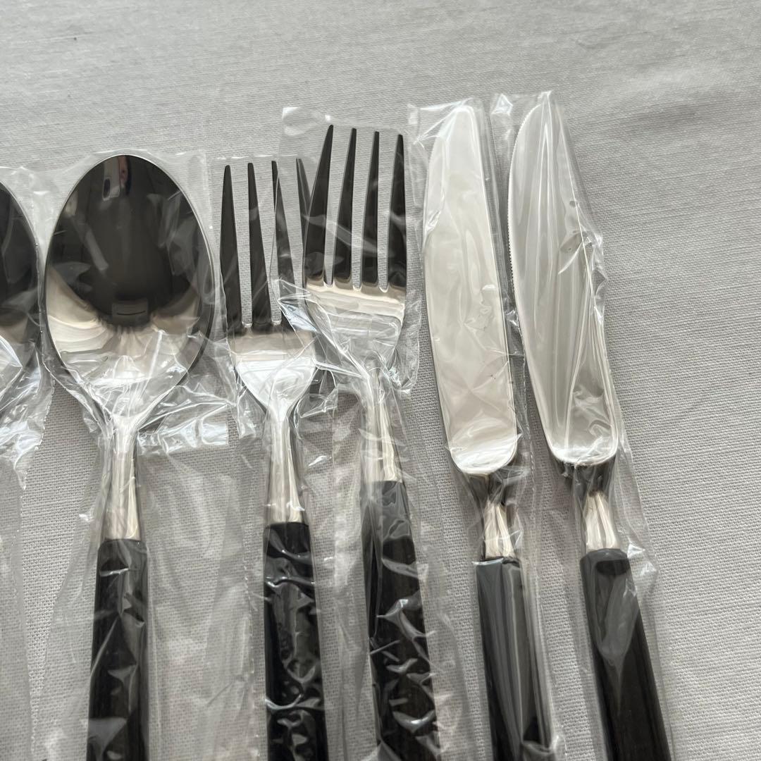 ●未使用品 ジェームズ川田 モールド•パッカーウッド ディナーカトラリー