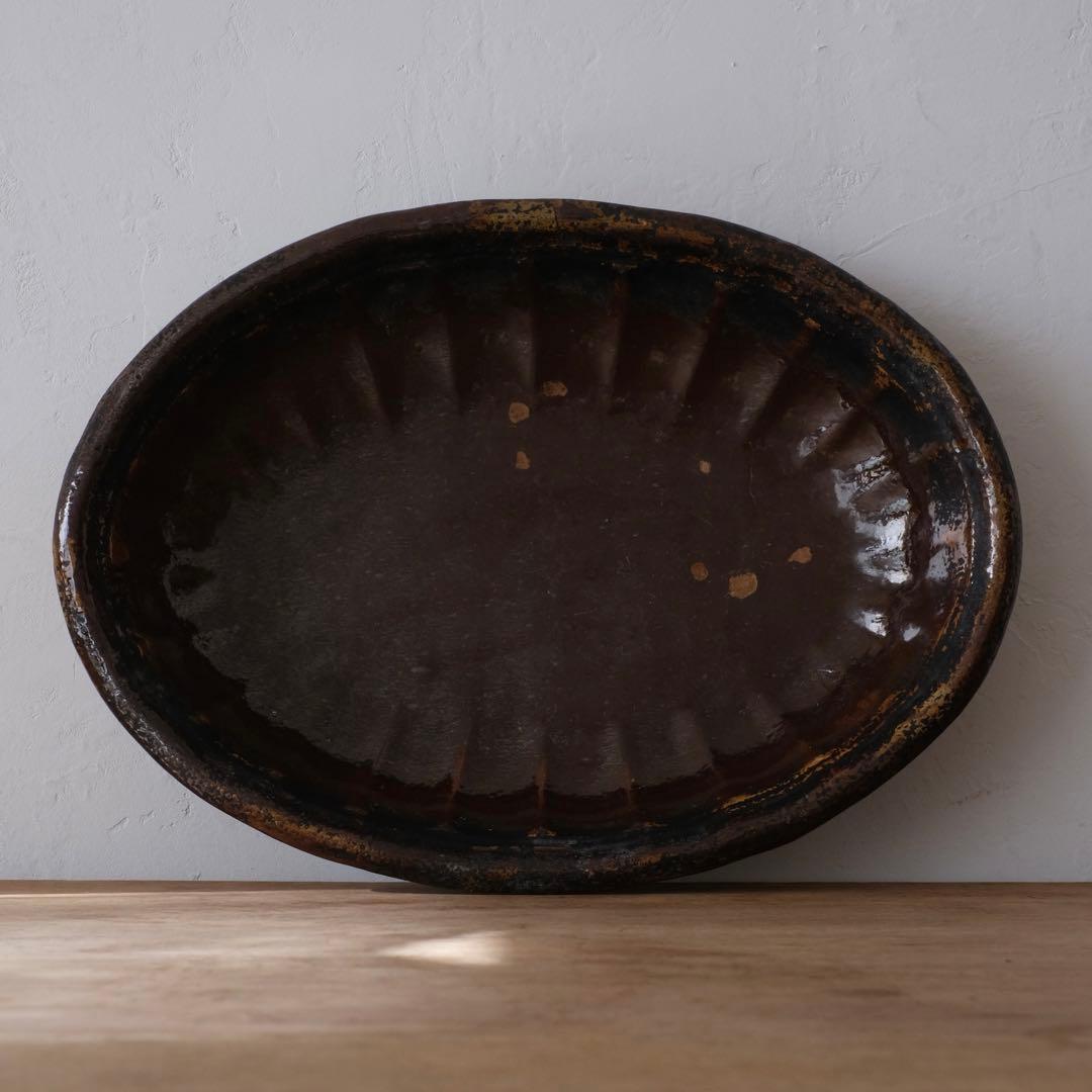 フランスアンティーク　オーバルプレート　南仏