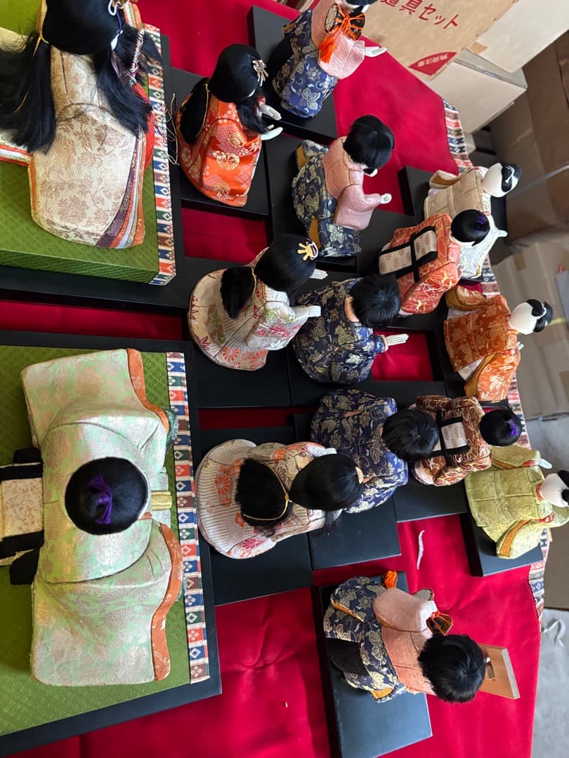 値下げ！ 十五人揃い 木目込み人形（大） 梅香 - メルカリ