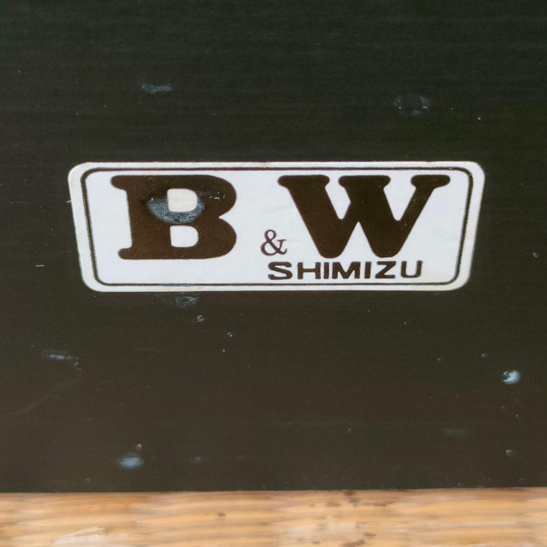 【昭和レトロ】黒の木製本棚 6段 スライド式 前後二列 ブラック木製本棚