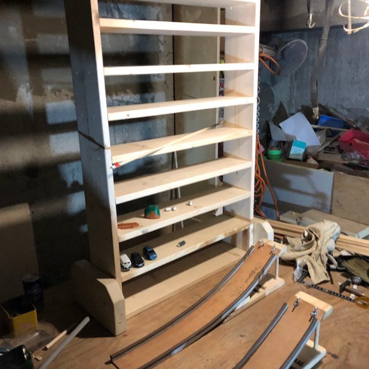 滑り台付きトミカ収納棚theBig