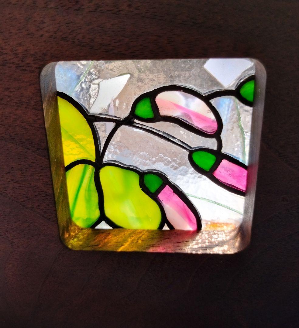 プチステンドグラス　ストロベリーキャンドル