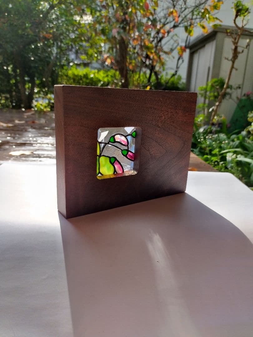 プチステンドグラス　ストロベリーキャンドル