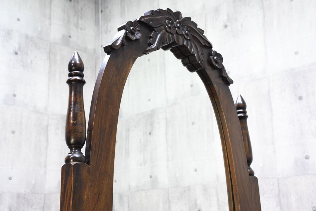 EEK108 神戸家具 コロニーハウス レリーフ/彫刻 置き型姿見 ミラー