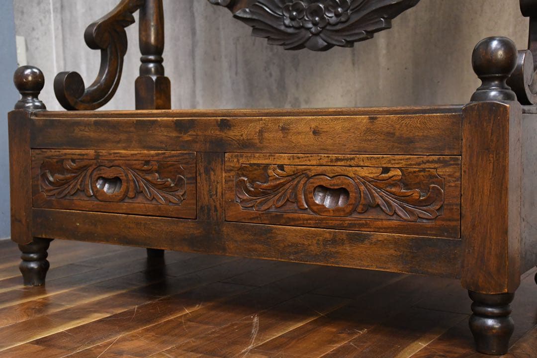 EEK108 神戸家具 コロニーハウス レリーフ/彫刻 置き型姿見 ミラー