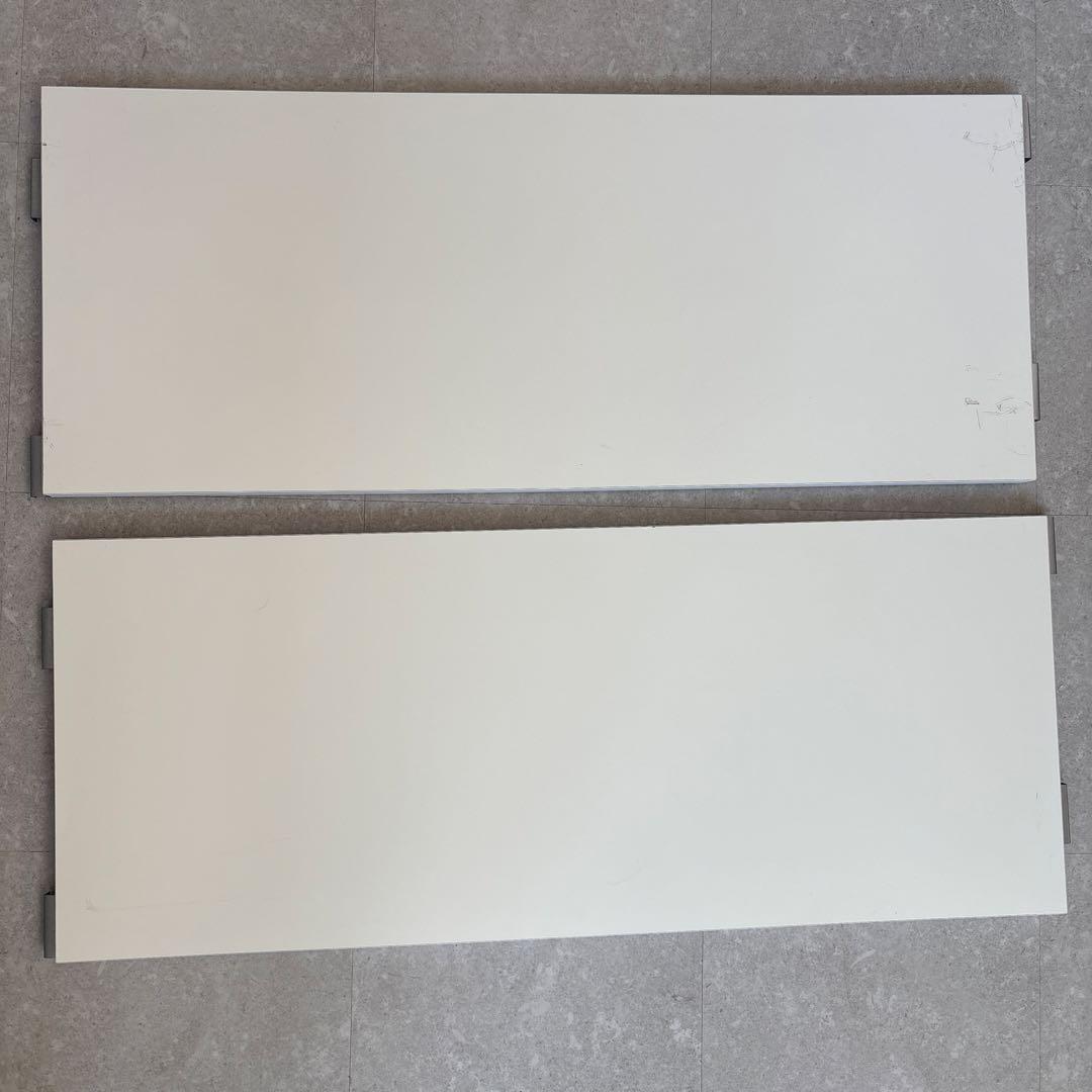 突っ張り　シェルフ　幅90x奥行40cm用　追加棚　アイボリー　①