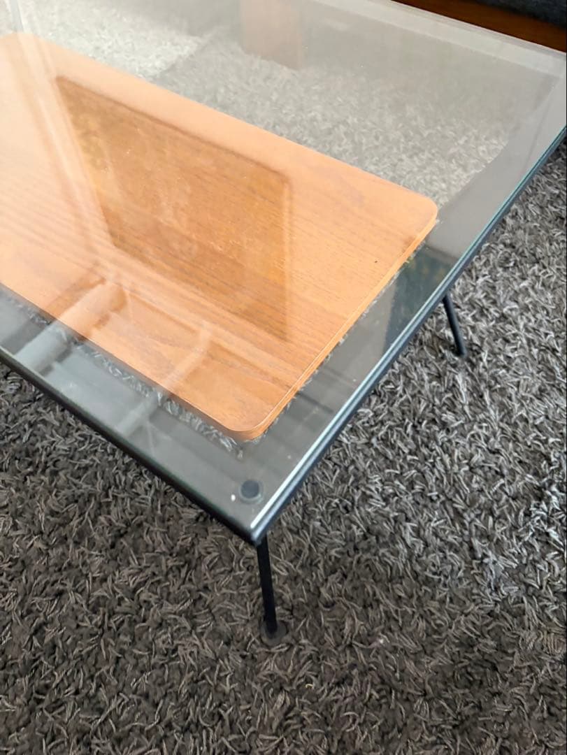 Francfranc　メリオル　コーヒーテーブル　ガラス天板