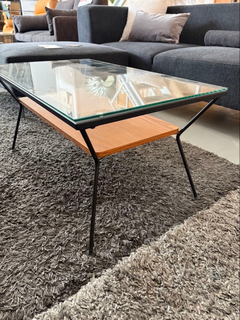 Francfranc　メリオル　コーヒーテーブル　ガラス天板