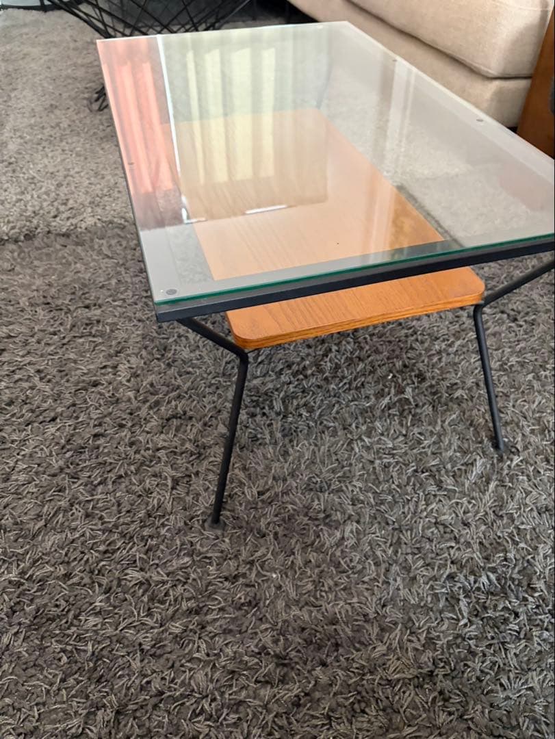 Francfranc　メリオル　コーヒーテーブル　ガラス天板