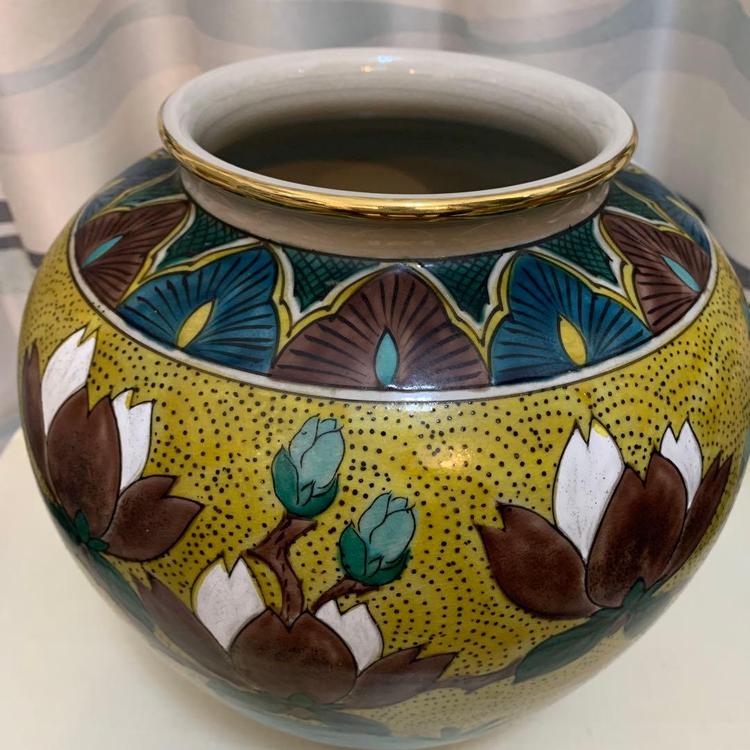 ◉本日限定◉九谷 玉竜 花瓶 吉田屋花鳥 つぼ - メルカリ