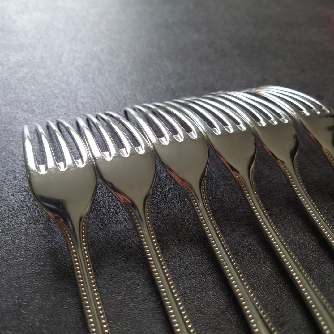 希少 クリストフル パール デザートフォーク 6点