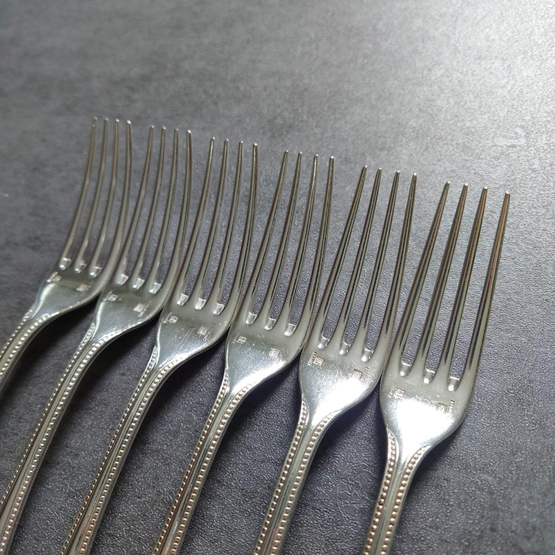 希少 クリストフル パール デザートフォーク 6点