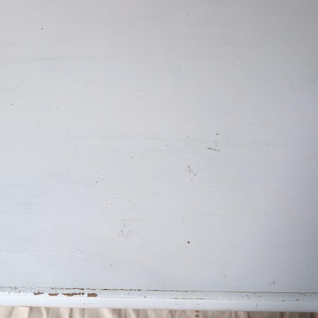 フランスアンティーク　ペイント白　テーブル