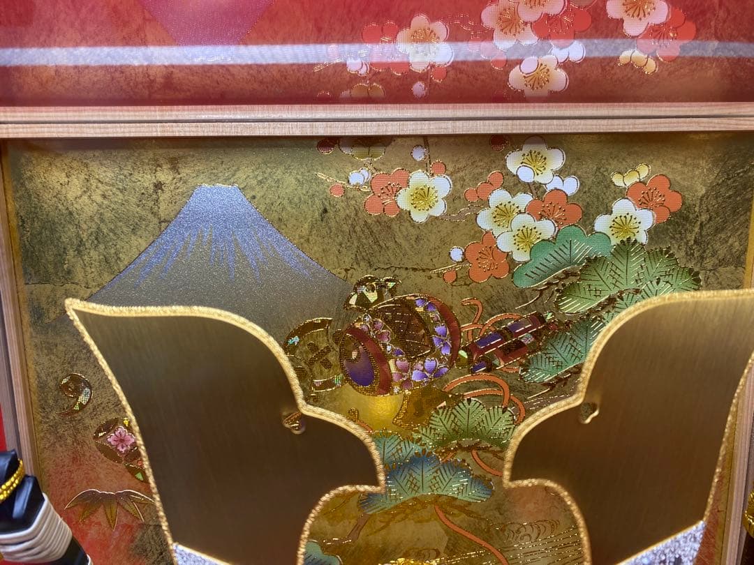 東京久月　五月人形　兜飾り　白木アクリルケース入