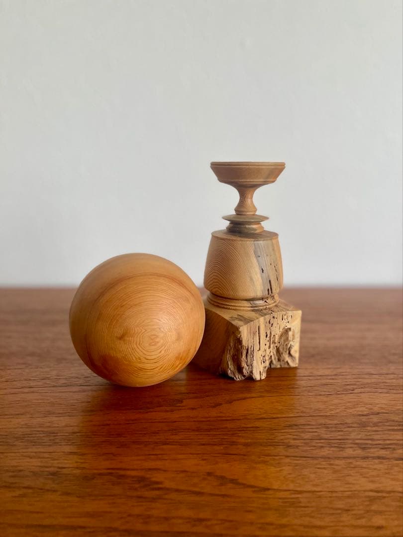 市川岳人　杢星　M1 木工　作家　置物　木製オブジェ　オブジェ