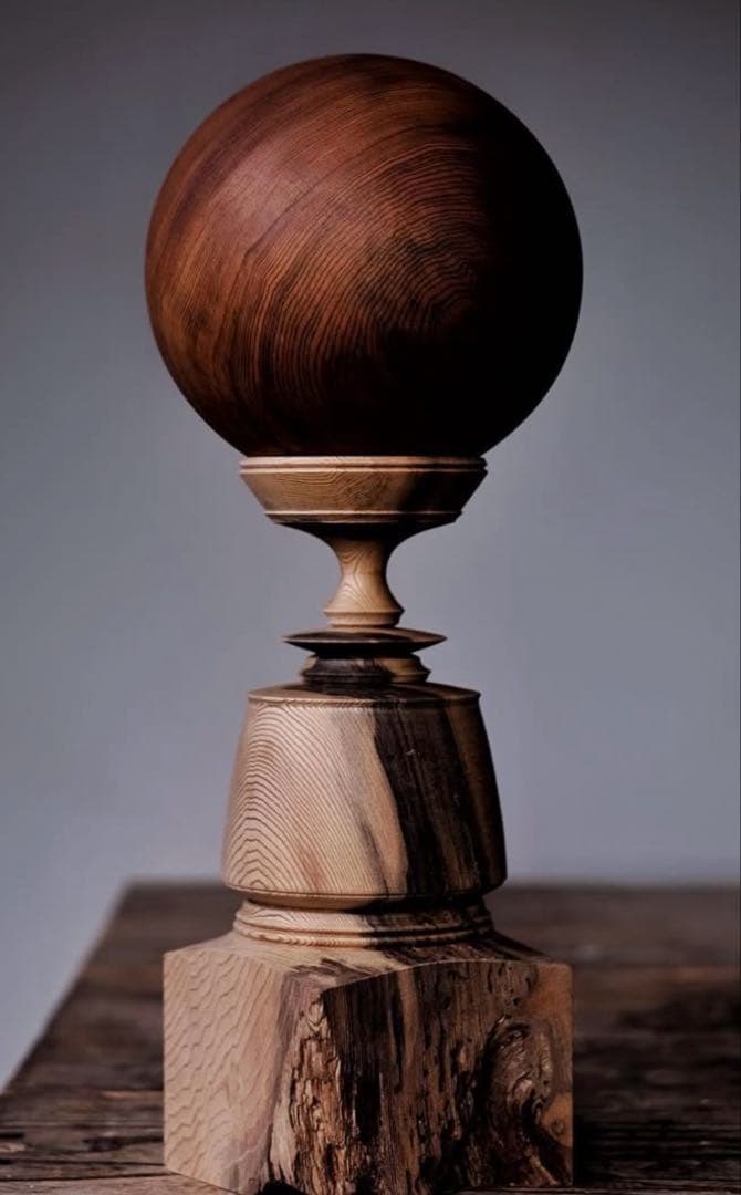 市川岳人　杢星　M1 木工　作家　置物　木製オブジェ　オブジェ