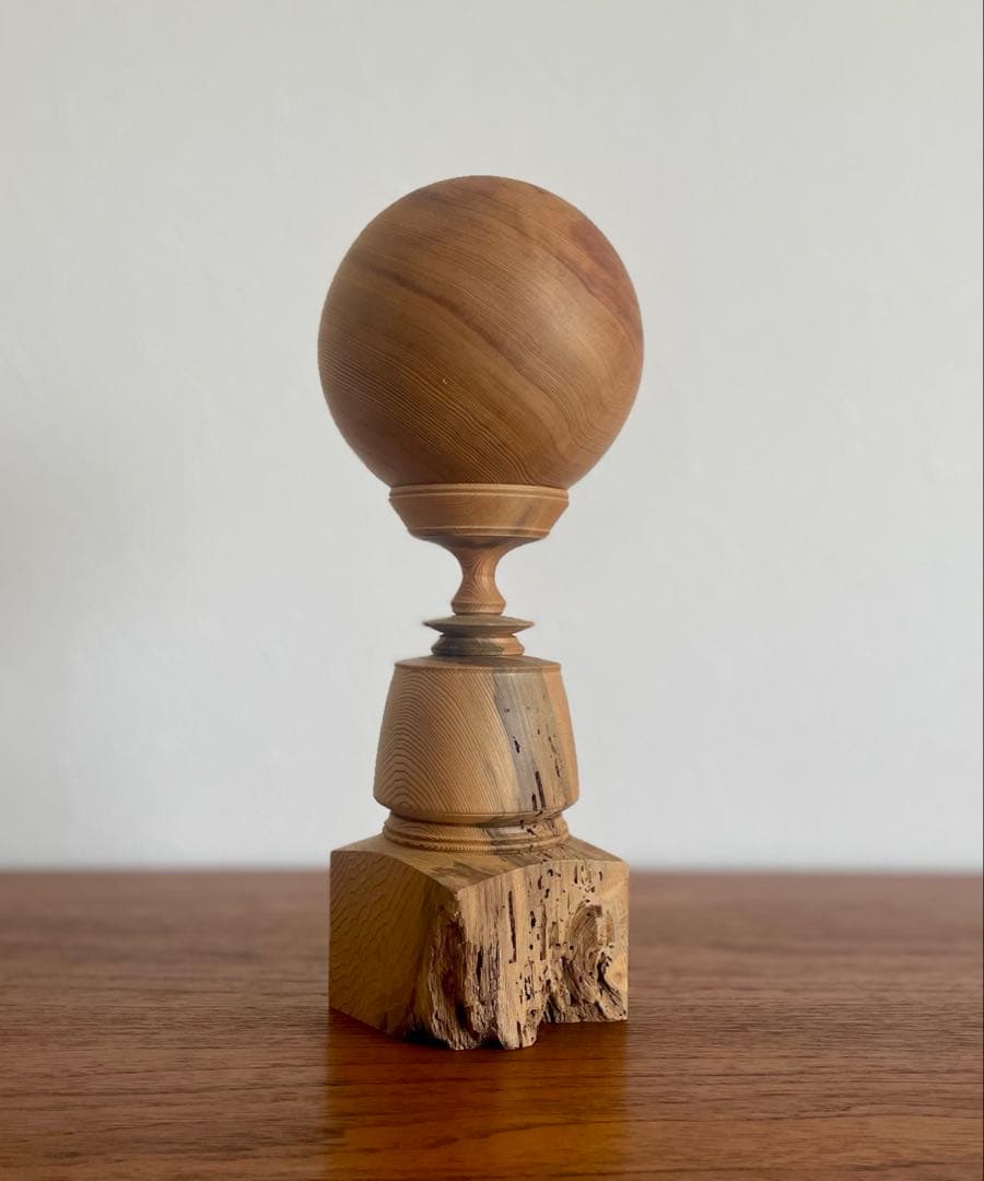 市川岳人　杢星　M1 木工　作家　置物　木製オブジェ　オブジェ