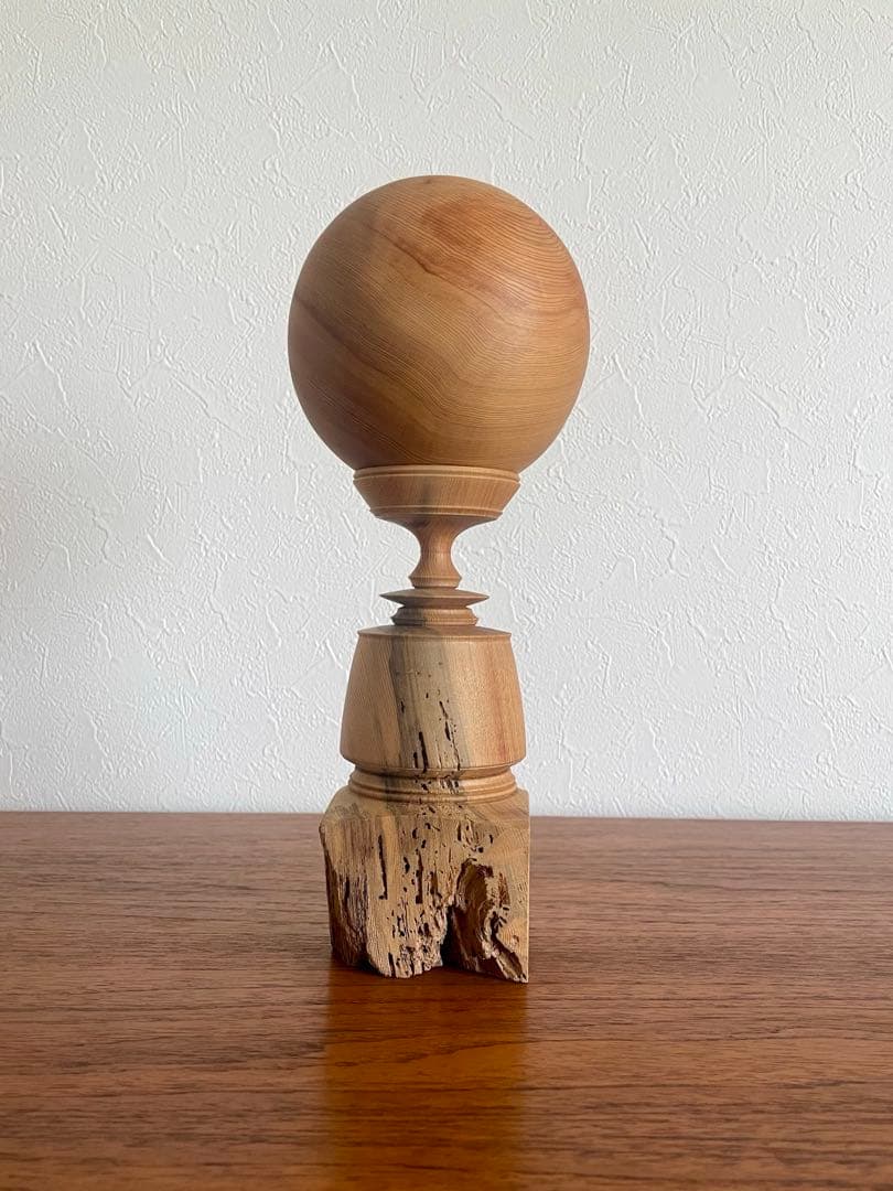 市川岳人　杢星　M1 木工　作家　置物　木製オブジェ　オブジェ