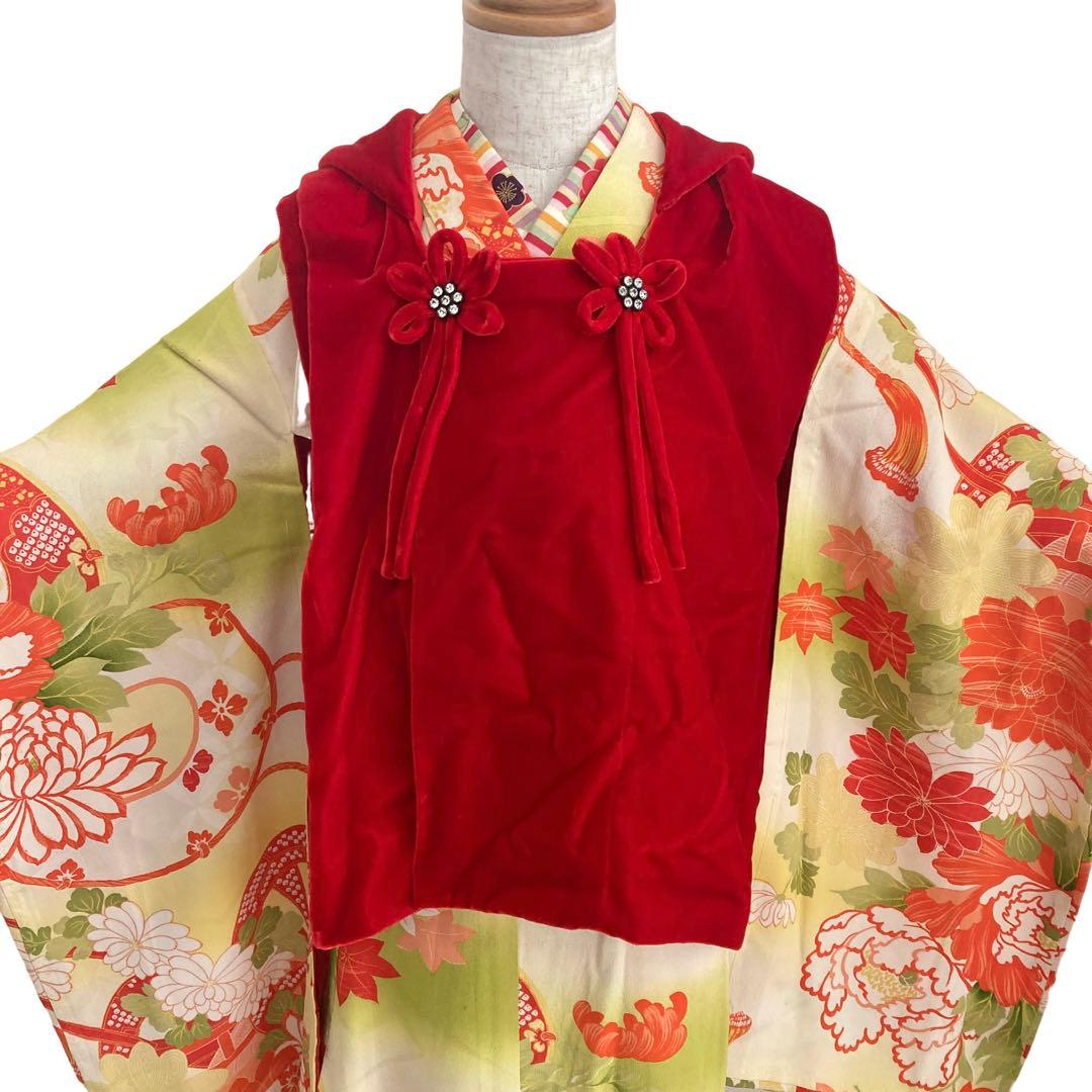 ★アンティーク　女の子　子供着物　3歳　七五三　　大正ロマン　NO48