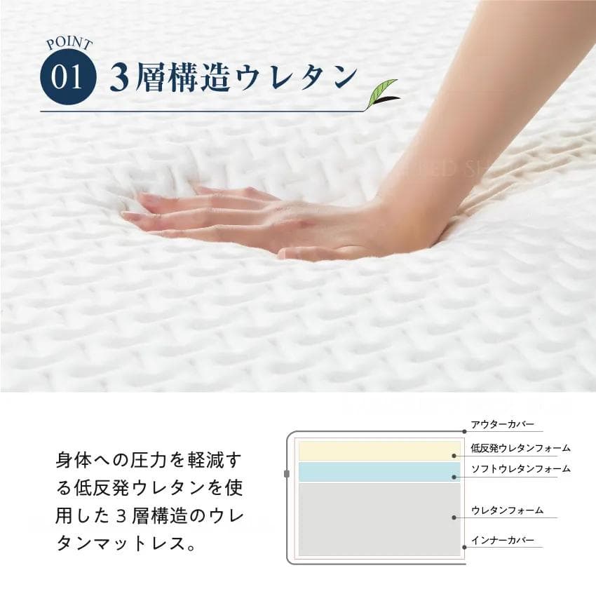 フランスベッド　シングルマットレス　ROLY POLY ノンスプリングマットレス