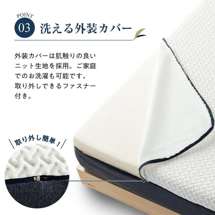 フランスベッド　シングルマットレス　ROLY POLY ノンスプリングマットレス