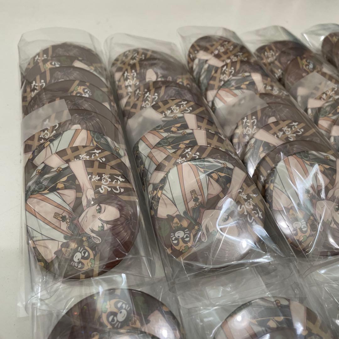 D30.浦島坂田船 うらたぬき 缶バッジ 花や花 等身 2020 春ツ