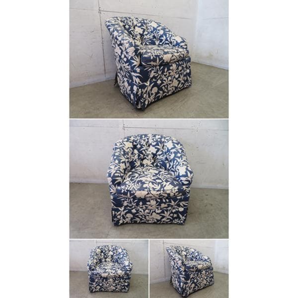 美品■ベーカーファニチャー■米国■最高級■クラシック■総柄■1人掛けソファ