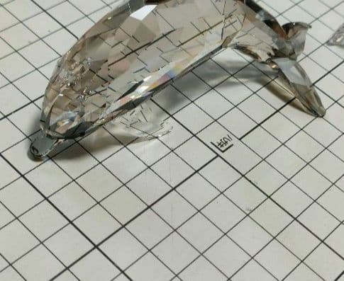 スワロフスキー イルカのお母さん ドルフィン マザーと赤ちゃんベビードルフィン