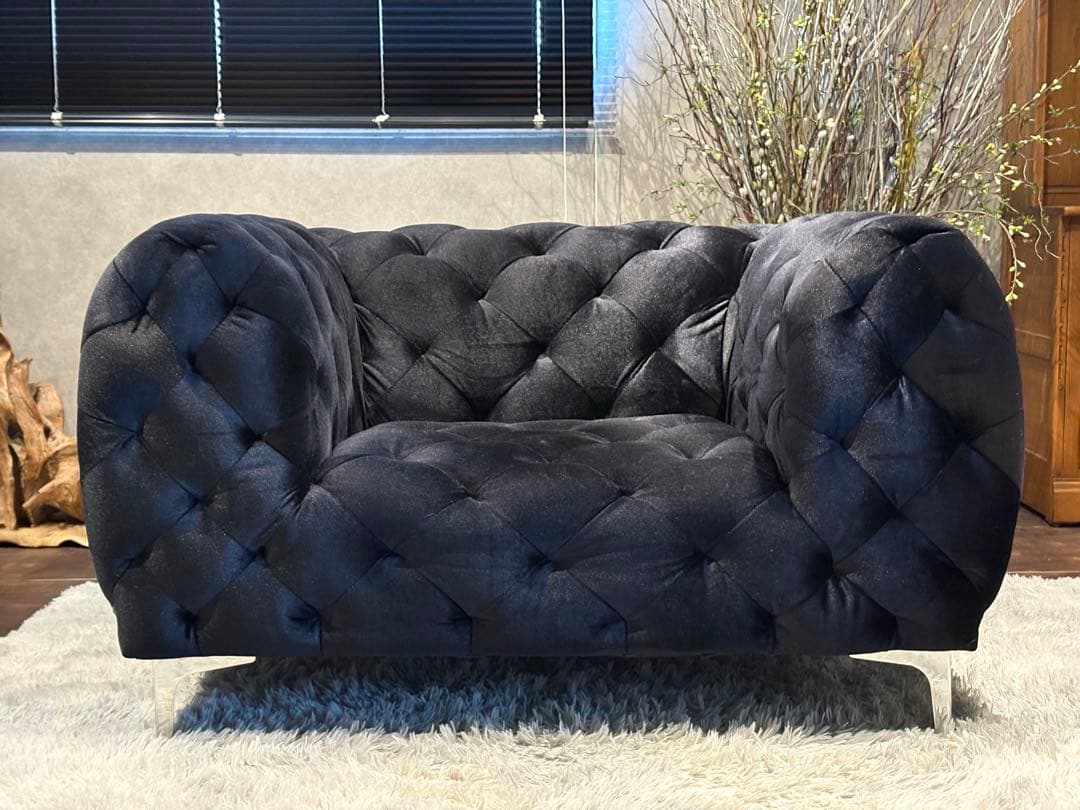 メリディアン　マーサークラブチェア　ベルベットチェア　コンテンポラリー　IGZ