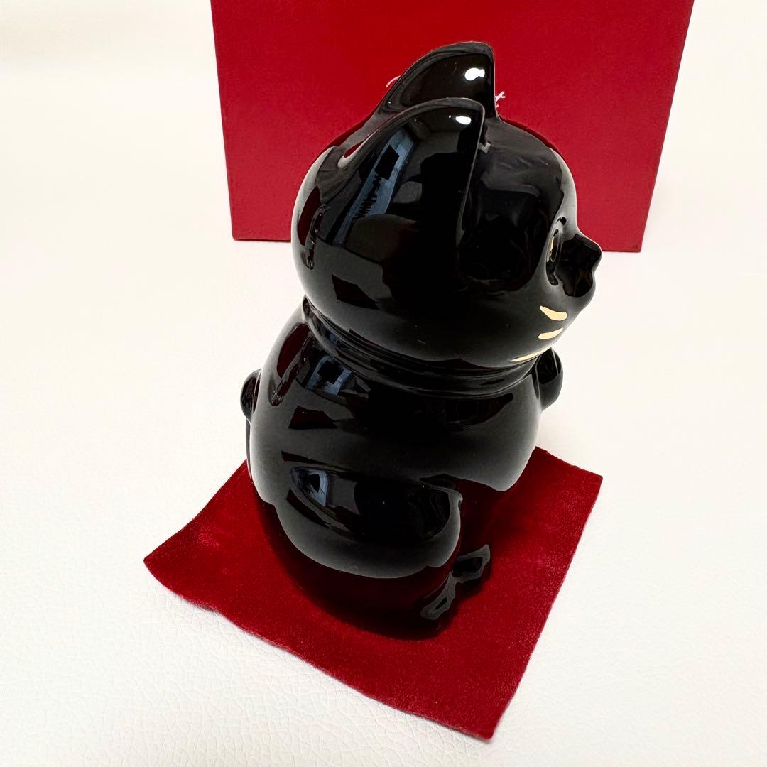 バカラ　招き猫　ミッドナイト 単品　フィギュリン ラッキーキャット　幸運