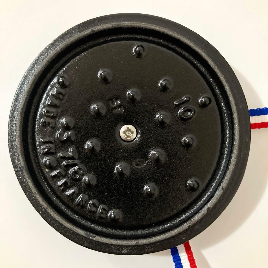 【未使用】staub ストウブ ピコ ココット ラウンド 10cm ブルー