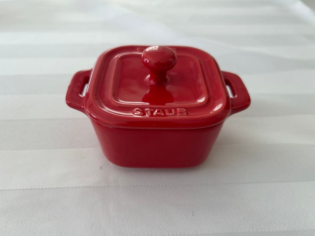 ル・クルーゼ/LE CREUSET ミニストウブ4個とハート型陶器2個