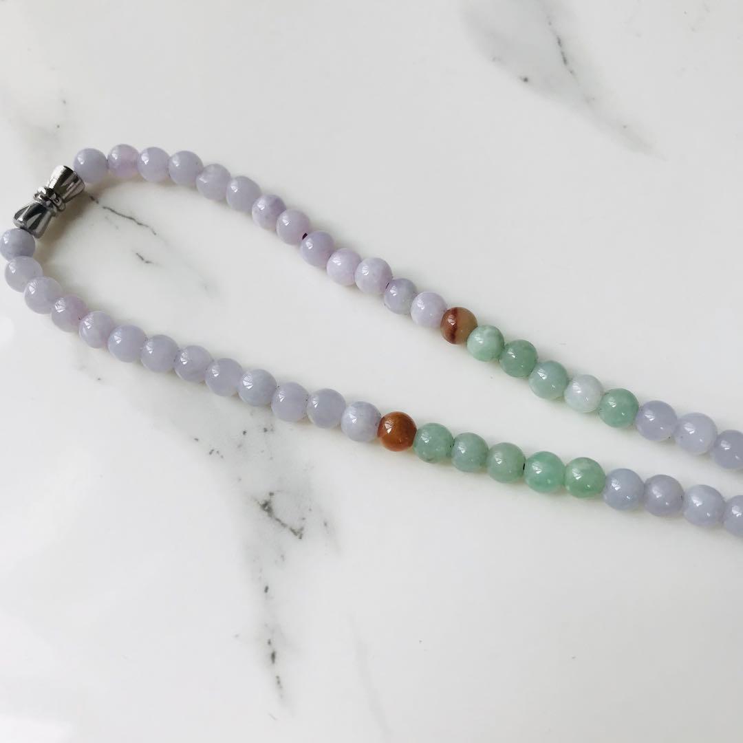 【P2174-001】翡翠　ミャンマー産　ペンダントトップ　ラベンダー