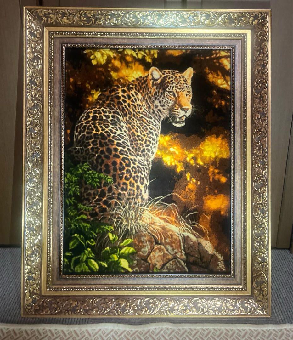 ペルシャ絨毯　絵画絨毯　手織り　タペストリー　横495✖️縦675㎜ 絵画絨毯【サティラグス | 手織り絨毯専門店】