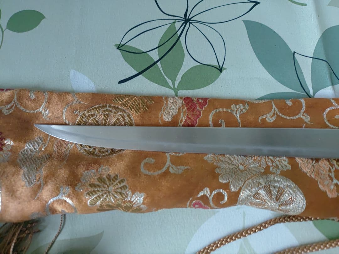 海軍刀　海軍短剣　旧日本軍　拵え 軍刀　海軍短刀　全長約47cm　鮫鞘？模造刀