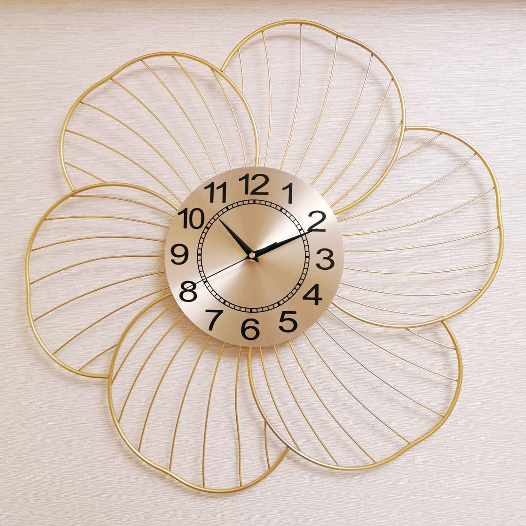 ✨ 大きめ壁掛け時計モダン おしゃれ 静音 インテリアデザイン時計 新居祝い✨