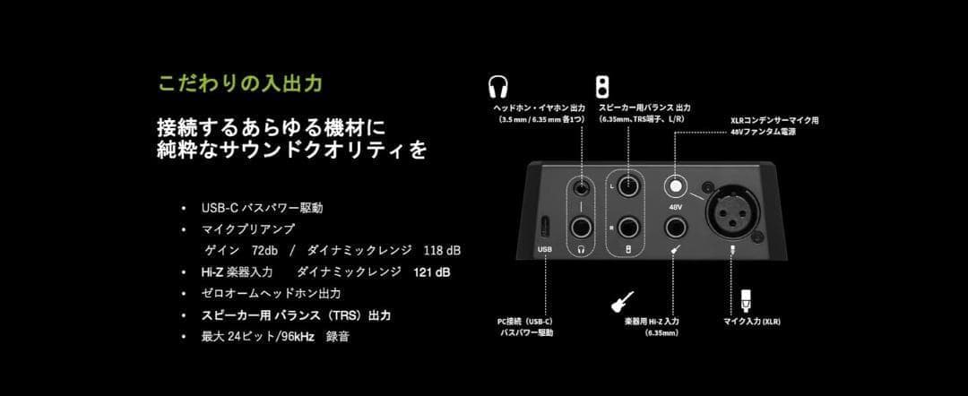Cubase LE付属　配信に最適　WITT CONNECT 2 薄型軽量