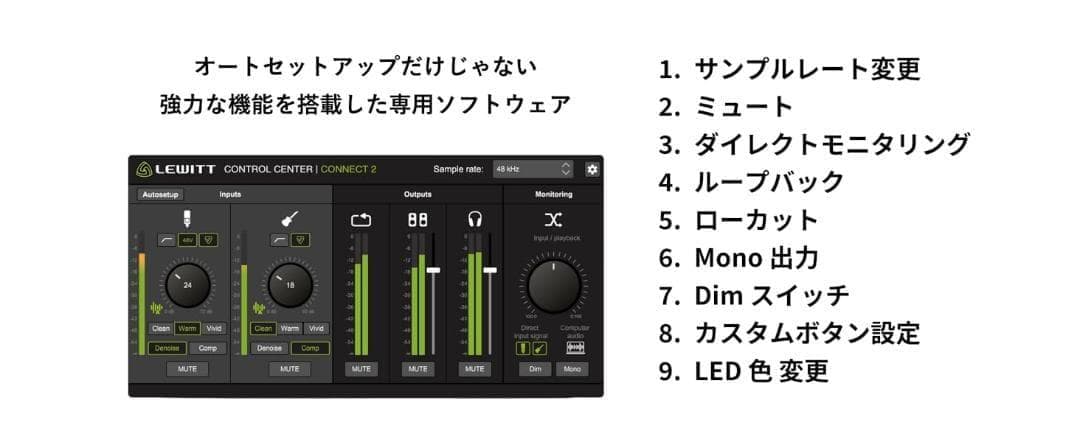 Cubase LE付属　配信に最適　WITT CONNECT 2 薄型軽量
