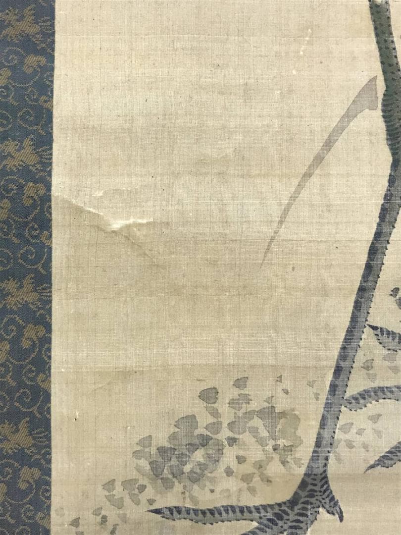 真作/谷文晁/鶴図/ツル図/芦鶴図/祝鶴図/祝掛軸/掛軸/名家伝来/AH-723