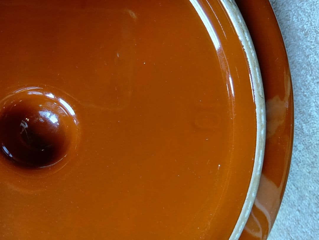 常滑焼 久松窯 切立 蓋付き 10号　美品 漬物桶　梅干し壺