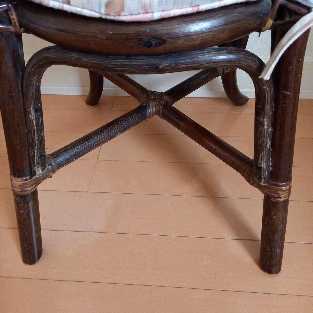 【無料配送(関西周辺)お値下】籐家具　ラタン　ドレッサー　椅子セット