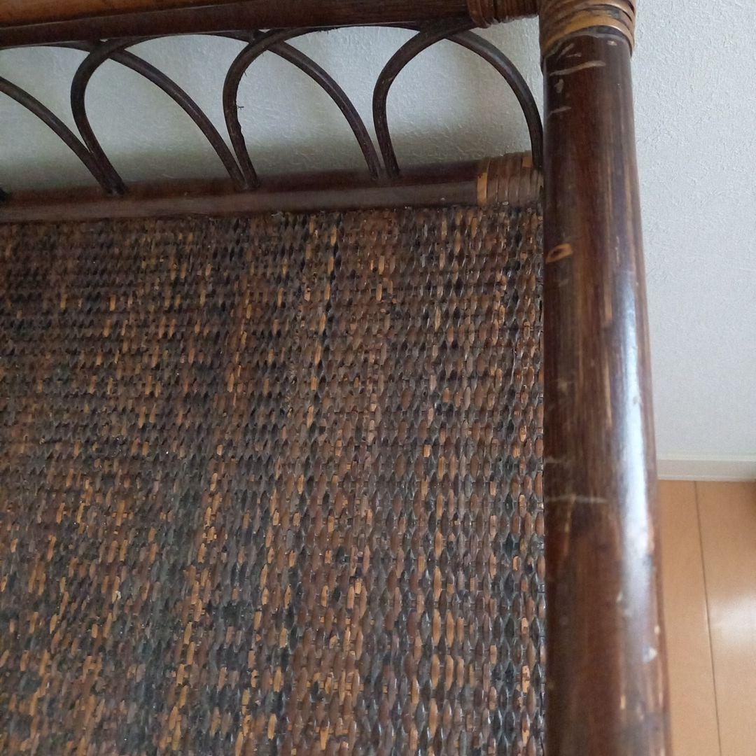 【無料配送(関西周辺)お値下】籐家具　ラタン　ドレッサー　椅子セット