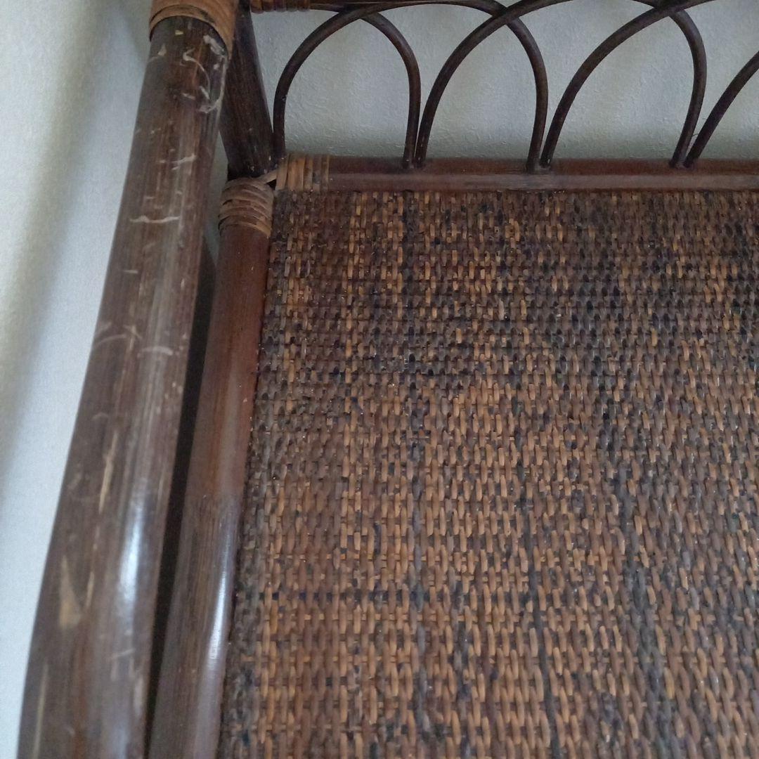 【無料配送(関西周辺)お値下】籐家具　ラタン　ドレッサー　椅子セット