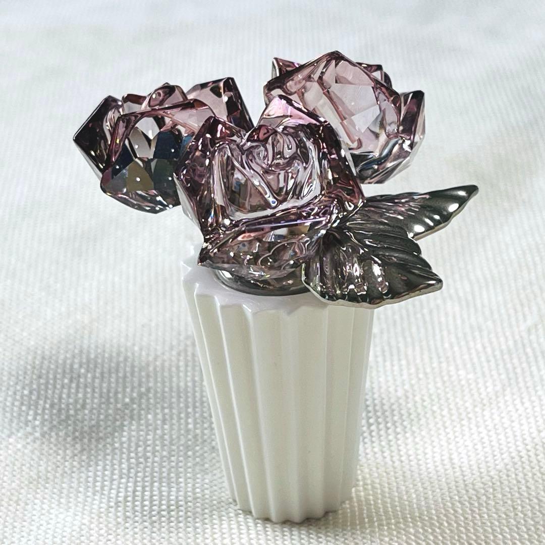 SWAROVSKI スワロフスキー クリスタル 薔薇 バラ ローズフラワー 置物