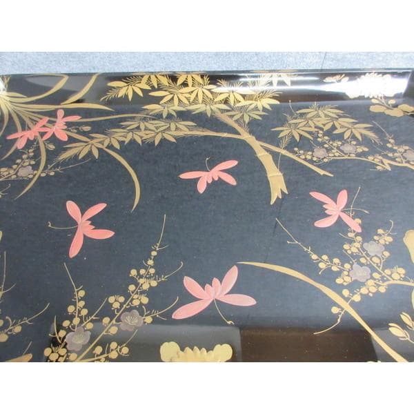 黒塗四君子高盛金蒔絵長硯蓋箱入り [B28397] - メルカリ